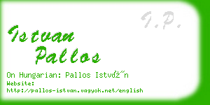 istvan pallos business card